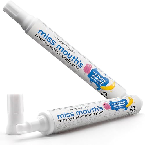 Miss Mouth's Messy Eater Stain Treater Pen - 2 Pack To Go Instant Stain Remover Pen - Newborn & Baby Essentials - On-The-Go & Travel Essentials - style: 2 Pack