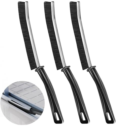 3 Pcs Crevice Cleaning Brush, Hard Bristles Gap Cleaner for Tight Spaces, Grout Cleaner, Bathroom Shower Brushes