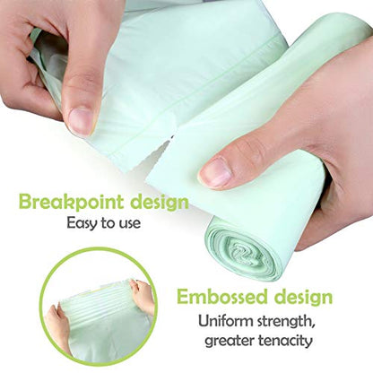 8 Gallon Trash Bags Medium Garbage Bags, Extra Strong Trash-Can-Liner for Bathroom Kitchen Office (120 Counts, 30 Liter, Green) - color: 8Gal-Green-120pcs