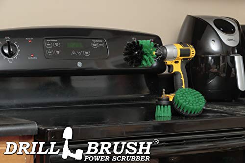 Drill Brush – Drill Brush Attachment – Drill Brush Power Scrubber – Drill Brush Set - Nylon Drill Brush - Drill Brush Scrubber - Drill Brush Cleaner - Grout Drill Brush - Drill Brush Kit - color: Green