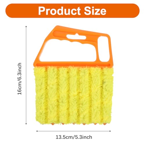 12pcs blinds cleaner tool handheld mini blind cleaner for vinyl blinds 7Finger Washable blind cleaners duster tool for Air Conditioner Window Fan Siding Dust Dirty Removable window cleaners