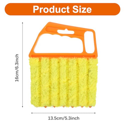 12pcs blinds cleaner tool handheld mini blind cleaner for vinyl blinds 7Finger Washable blind cleaners duster tool for Air Conditioner Window Fan Siding Dust Dirty Removable window cleaners