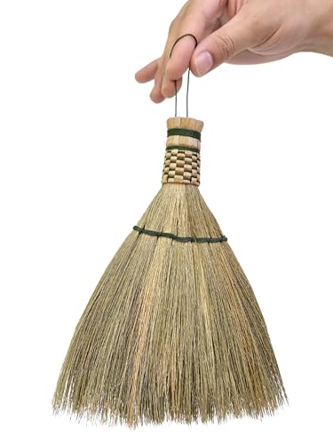 Small Whisk Broom 8" Handheld Brush Whisks Away Dust, Dirt & Debris Brush Hanger for Easy Storage Perfect for Indor Outdoor and Car - Short of Asian Whisk Broom (Style Turkey Soft Broom) - color: Style Turkey Soft Broom