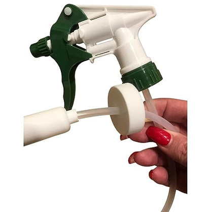 Heavy Duty Remote Extended Reach Trigger Sprayer with 36" Hose Green/White, Fits Large Containers and 1 Gallon Bottles with 38-400 Neck Size (Pack of 1)