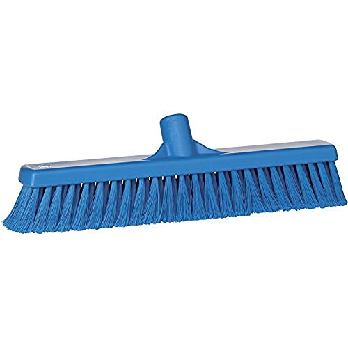 Remco 2 x 16 in Sweep Face Broom Head, Soft, Synthetic, Blue 31783-1 Each - color: Blue, size: 3178