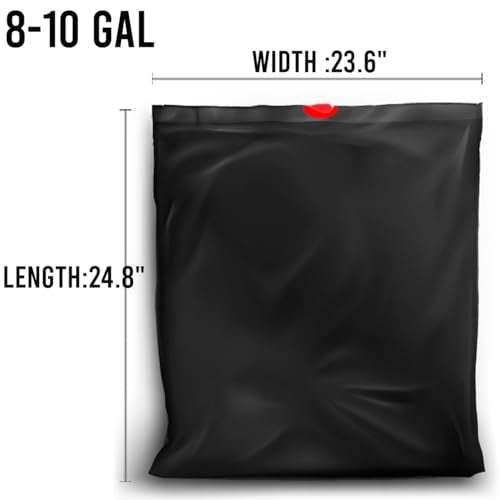 BEIDOU-PAC 8-10 Gallon Trash Bags Drawstring, 600 Count Bulk, Black & Unscented Multi-purpose Garbage Bags for Business Home Bathroom Kitchen Commercial and Industrial - style: 8-10 Gallon |600 Count(Value Pack)