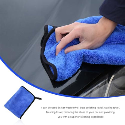 4PCS Microfiber Towels for Car, 12" x 16" 600GSM Cleaning Rags Ultra Absorbent Dusting Cloth, Scratch-Free Drying & Detailing Towel Wash Cloths for Car Interior & Exterior