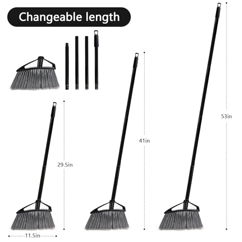 Brooms for Sweeping Indoor, House Brooms for Sweeping Indoor, Angle Broom for Floors, Kitchen Broom, Floor Broom Applied for Courtyard, Garage, etc.