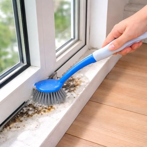 Dish Kitchen Sink Cleaning Brush | Tough Bristle Scrubber with Comfortable Grip | Bathroom Tile & Utensil Cleaner | Multipurpose Household Cleaning Tool | Pack of 1 - style: Long Handle Sink Brush Pack of 1