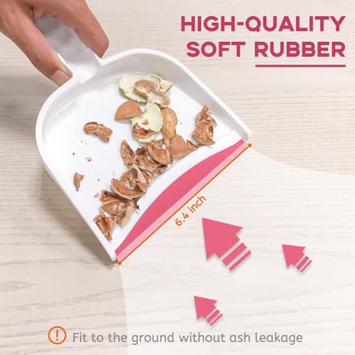 Dust pan, Mini Dustpan and Brush Set, Small Broom and Dustpan Set, Small Hand Broom and dust pan Set, Whisk Broom, Dust pan and Brush for Desk, Table, Home, Kitchen Necessities (Gray 2pcs) - size: 2pcs