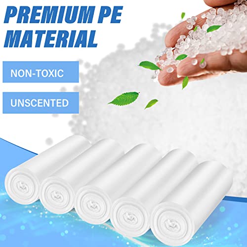 Magesh 85 Count 13 Gallon Tall Kitchen Trash Bags, Scent Free, Non-Toxic, Leak-Free, Durable, Easy Dispensing, Universal Size, Multi-Purpose, Buy with Confidence - style: 13 Gallon 85 Transparent