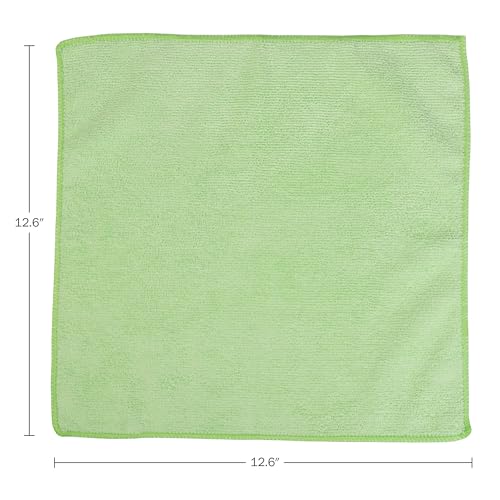 Stalwart Microfiber Cleaning Cloth Set - 24-Pack of Microfiber Towels for Cars, Home, and Kitchen - Lint-Free Absorbent 12.6-Inch Cleaning Rags