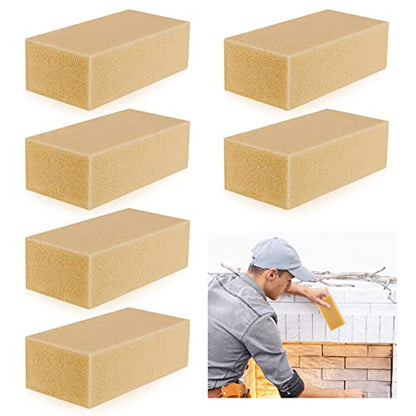 Tessco for you 6 Pcs Reusable Soot Eraser Sponge for Dry Cleaning - Effective Soot Remover for Pet Hair, Dust, and Dirt on Painted Walls, Books, and Car Interiors