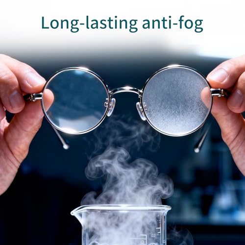 Anti-Fog Lens Wipes (12x12cm) – Larger Size, 100-Count, Individually Wrapped, Pre-Moistened Cleaning Sheets for Glasses, Goggles & Screens, No-Residue, Streak-Free Fog Prevention