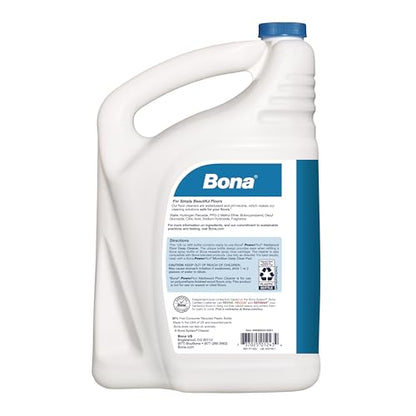 Bona PowerPlus Hardwood Floor Deep Cleaner Refill - 128 fl oz - Refill for Bona Spray Mops and Spray Bottles - Residue-Free Floor Cleaning Solution for Wood Floors - size: 128 Fl Oz (Pack of 1)