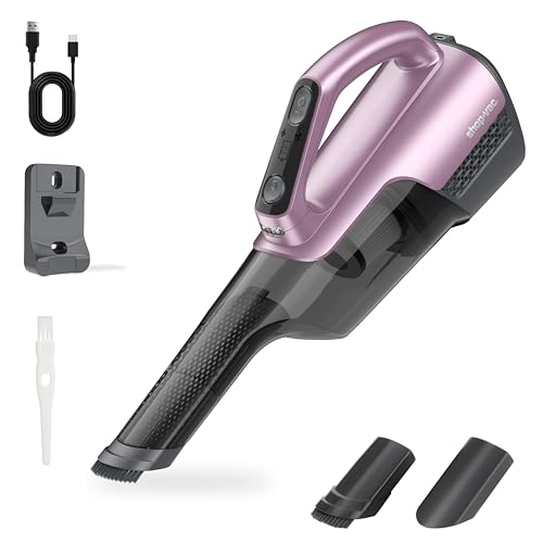 Shop-Vac S2 12V Handheld Vacuum Cordless, Dual-Speed Powerful Portable Car Vacuum Rechargeable, Wall-Mounted Lightweight Hand Vacuum for Home & Car, LED Light, HEPA Filter, Purple - color: Purple