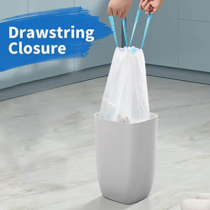 Charmount 4 Gallon Trash Bag - Drawstring Small Trash Bags for Bathroom, Kitchen, Office and Bedroom, Unscented, 120 Count (Upgraded – Individual Design)… - size: 1 Count (Pack of 120)
