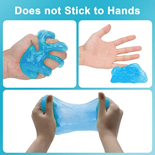 FiveJoy Universal Car Cleaning Gel Detailing Putty, Car Goop Cleaner Car Interior Cleaner Putty, (Blue, 4Pack (22.4oz)), KC-245 - color: blue