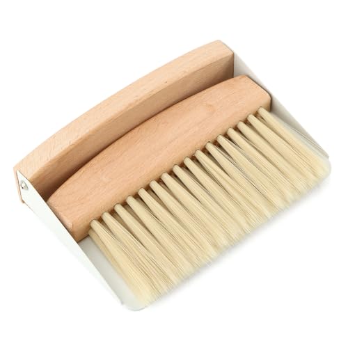 Mini Dustpan and Brush Set,Stable Dust Pans with Brush,Easy to Store and Broom and Dustpan Set,Portable Broom and Dustpan for Countertop,Table,Sofa,Furniture,Keyboard,Car,Cabinet