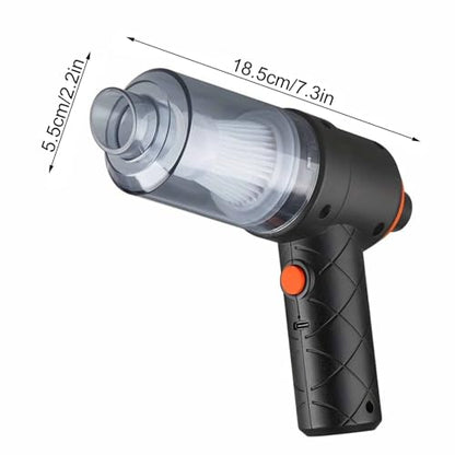 Car Vacuum Cleaner with Cleaning Cloth 120w Portable Handheld Vacuum Cleaner Powerful Suction USB Rechargeable Vacuum Cleaner Mini Dusts Buster Mini Vacuum Electric Duster for Cars Home