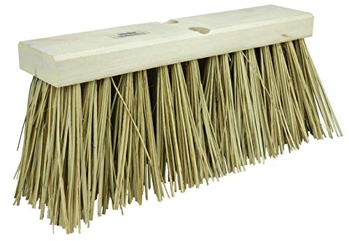 Weiler 70208 16" Block Size, Natural Palmyra Fill, Hardwood Block, Street Broom, Made in the USA - size: 16", style: Natural Palmyra