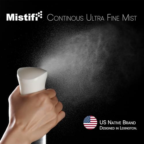 Mistifi Continuous Mist Spray Bottle – Ultra Fine Refillable Water Mister for Hair, Plants, Cleaning, Skincare, Salon & Home Use –(350ml 1Pc, White bottle) - color: White bottle, style: 350ml 1Pc
