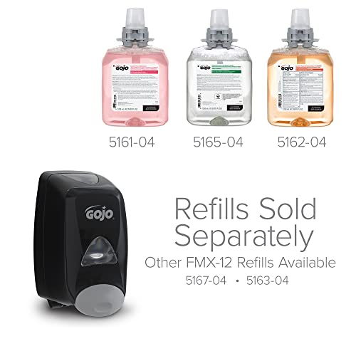 GOJO FMX-12 Push-Style Foam Soap Dispenser, Black, for 1250 mL FMX-12 Foam Soap Refills (Pack of 1) - 5155-06 - size: 1 Count (Pack of 1)