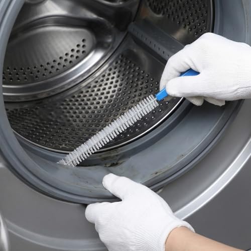 Grevosea 5 Pcs Drain Cleaning Brushes, Sink Drain Brush Pipe Cleaning Flexibly Bendable Sink Brush for Toilet Kitchen Sink Bathroom Tub Shower and Sewer Drain Cleaner Tool (45cm/17.72inch)