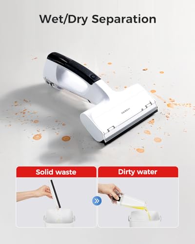HIZERO H100R Cordless Electric Countertop Cleaner, Handheld Table Cleaner for Kitchen Counters, Dining Tables, Glass, Mirrors and Tiles, Streak-Free Wet Dry Cleaning, 60 Min Runtime