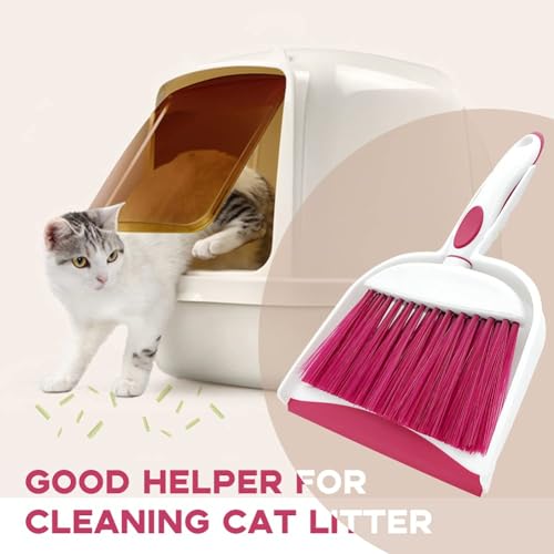 Dust pan, Mini Dustpan and Brush Set, Small Broom and Dustpan Set, Small Hand Broom and dust pan Set, Whisk Broom, Dust pan and Brush for Desk, Table, Home, Kitchen Necessities (Gray 2pcs) - size: 2pcs