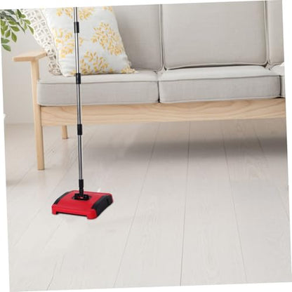 Handheld Carpet Sweeper Manual Push Sweeper Rug and Upholstery Cleaner Wet Dry Vacuum Non-Electric Carpet Cleaning Tool Quiet