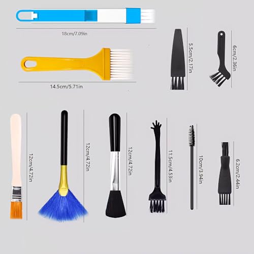 10PCS Digital Cleaning Brush Tool Set, Suitable for dust Removal of Keyboards, laptops, Mobile Phones, etc., Combination - color: Combination