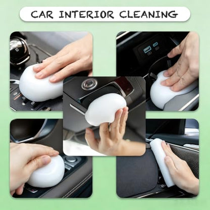 Cleaning Gel for Car Cleaner Cleaning Kit Automotive Air Vent Dust Cleaning Slime for Auto Cleaning Putty Universal Dust Car Accessories Car Interior Cleaner Keyboard Cleaning Laptop White | Automotive Air Vent Dust Cleaning, Universal Dust Cleaner, Car I