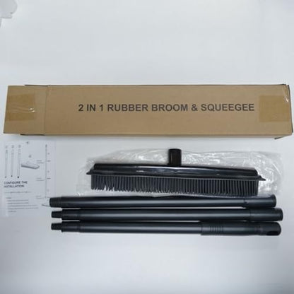 Carpet Scrub Brush | Long Handle Quick-Dry Broom - Carpet Scrubber Brush Pet Hair Remover,for Floor Shower Bathroom Bedroom Living Room Kitchen Tile Hardwood Wall Window Patio Garage