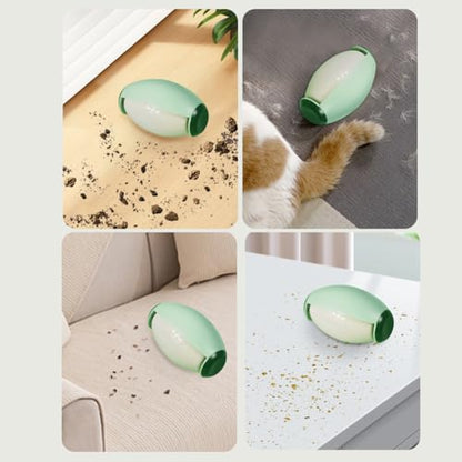 Reusable Lint Roller Upholstery,Dust Lint Remover for Clothing Washable & EfficientSticky for Life & Multi-Purpose Pet Hair (Green+White) - color: Green+white