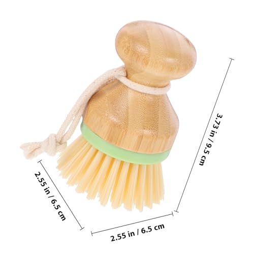 UPKOCH Kitchen Scrubber Brush with Palm Handle Green Vegetable and Dish Cleaning Brush for Tough Stains for Pots and Pans Cleaning