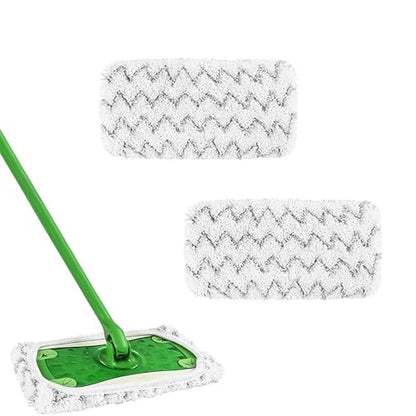 2PCS Steam Mop Pads – Washable & Reusable Replacement Pads for Steam Mops, Compatible with Various Models, Ideal for Floors and Tiles, Super Absorbent & Easy to Attach - size: Big(for 45x12cm)