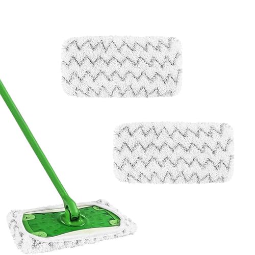 2PCS Steam Mop Pads – Washable & Reusable Replacement Pads for Steam Mops, Compatible with Various Models, Ideal for Floors and Tiles, Super Absorbent & Easy to Attach - size: Big(for 45x12cm)