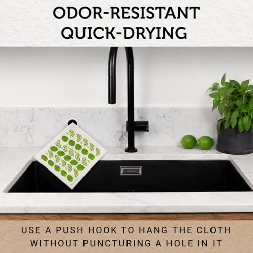 Nordhus Design Swedish Dishcloths, Reusable Cleaning Cloths for Kitchen - color: 2. Nordic Garden
