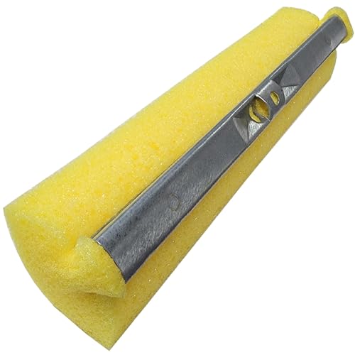 HOMEMAID® 12" Foam Roller Sponge Mop, Aluminum Handle - $20.99 Each / Made in USA - color: Roller Mop