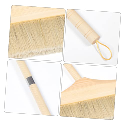 Vaguelly Detachable Long Handle Soft Bristle Sweeping Broom for Efficient Floor Cleaning Home Kitchen and Living for Carpets and Hardwood Floors