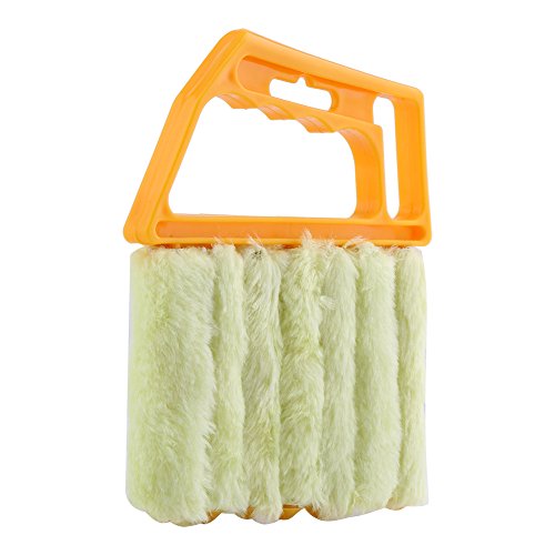 Mini Blind Cleaner, 4-in-1 Dusting Tool with Microfiber Rollers for Horizontal and Vertical Blinds, Washable and Reusable Window Blind Duster for Home, Office, and RV