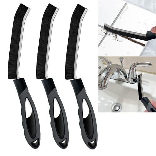 Crevice Cleaning Brush for Deep Cleaning Bathroom Tile, Kitchen Sink and Window Tracks, Multi-Purpose Hard Bristle Cleaning Brush for Household Use, Cleaning Brushes Small Spaces, Gap Cleaning Tool