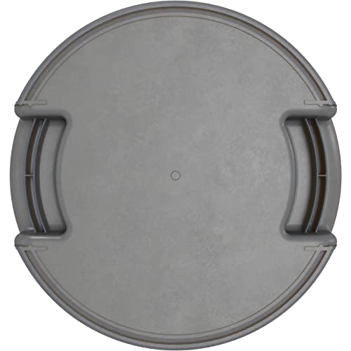 SPARTA Bronco Waste Container Trash Container, Round Trash Bin for Disposal, 10 Gallons, Gray, (Pack of 6) - color: Gray, size: 10 Gallons, (Pack of 6)
