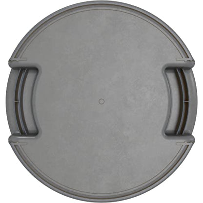 SPARTA Bronco Waste Container Trash Container, Round Trash Bin for Disposal, 10 Gallons, Gray, (Pack of 6) - color: Gray, size: 10 Gallons, (Pack of 6)