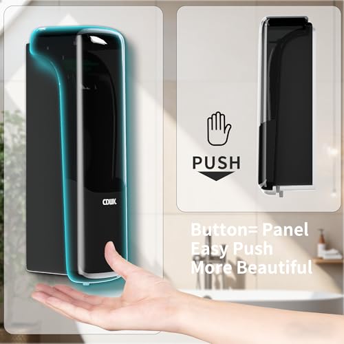 Wall-Mounted Shower Soap Dispenser,Shampoo and Conditioner Dispenser, 300ml, No Drill Refillable Shampoo Dispener for Bathroom,Kitchen,Hotel and Airbnb, Black - color: Black