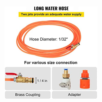 Professional Window Cleaning Kit - Extendable Pole and Squeegee Cleaner with 180° Rotation Bendable Head and Alumipole - size: 20FT