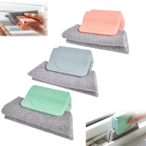 Magic Window Track Cleaner, 2026 New Handheld Window Groove Cleaning Brush Tool Set, Cleaner Brushes for Window lides Gaps Tile Lines Shutter Slats Car Vents & Narrow Gaps (3, Mix) - color: Mix
