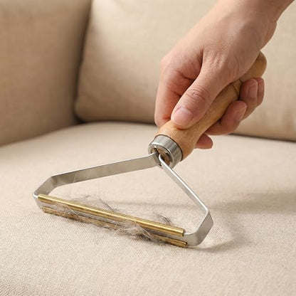 Portable Reusable Lint Remover for Cat and Dog Hair, Clothes Fur Fuzz Brush and Carpet Scraper for Clothing Car Mats Couch Furniture Rugs, Manual Pet Hair Remover Tool
