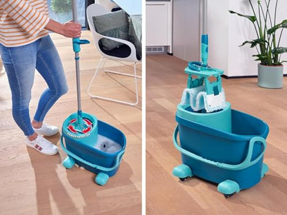 Leifheit Floor mop, Turquoise, 47 x 28 x 33 - style: Clean Twist M Ergo Mobile 2.0